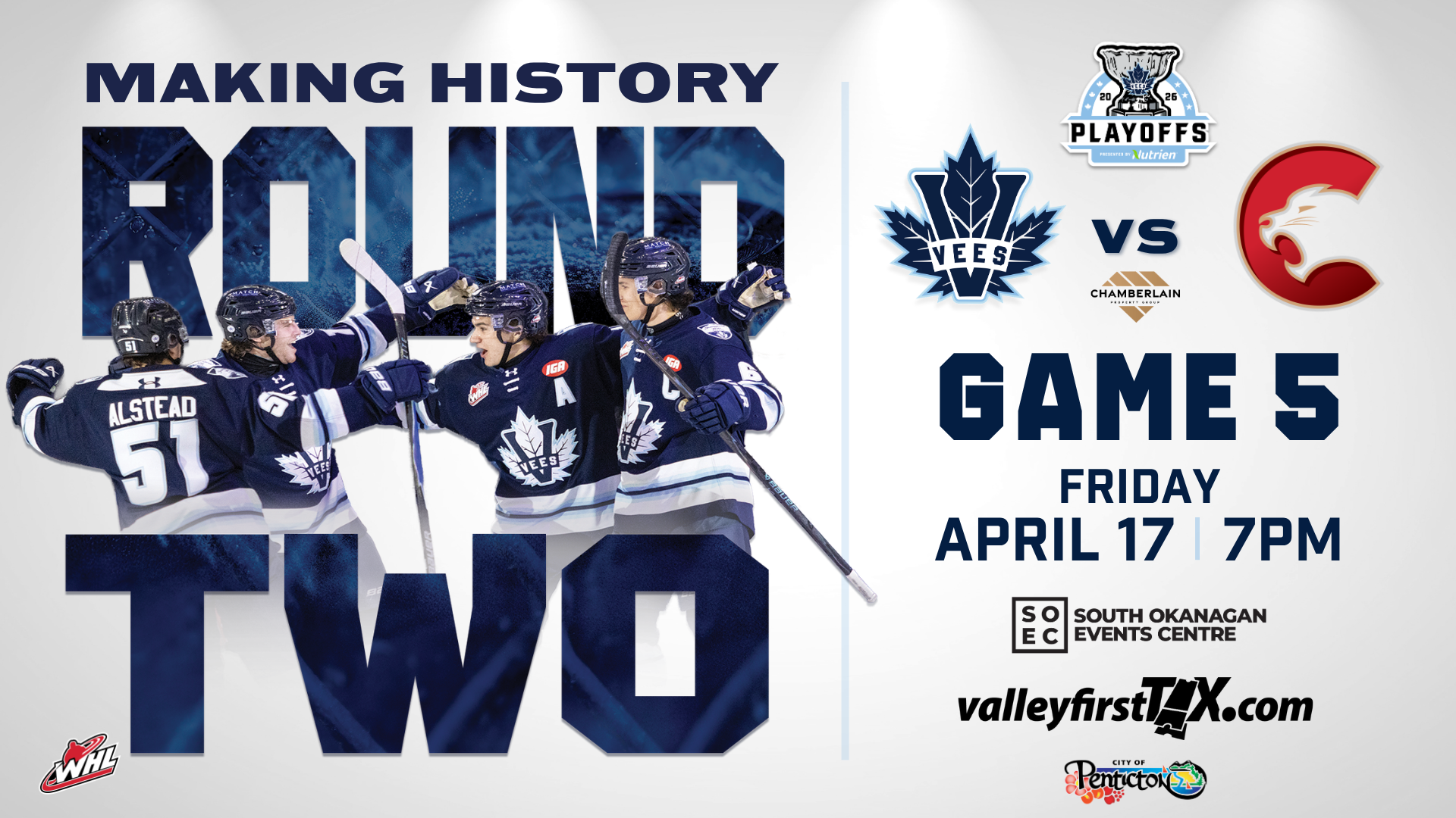 Penticton Vees vs. Prince George Cougars | WHL Playoffs Round 2, Game 5