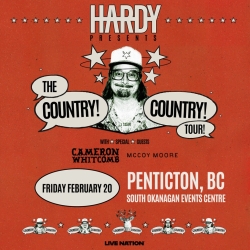 HARDY is coming to Penticton with Cameron Whitcomb & McCoy Moore