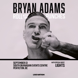 Bryan Adams announces additional Canadian Tour Dates with special guest Lights