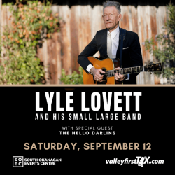 An Evening with Lyle Lovett and His Small Large Band Announced for Penticton